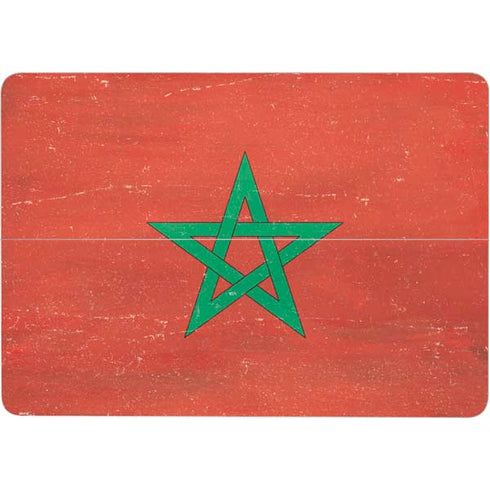 Morocco Flag Distressed Surface Laptop Studio Skin